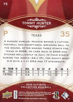 2009 Upper Deck Ultimate Collection #75 Tommy Hunter Back