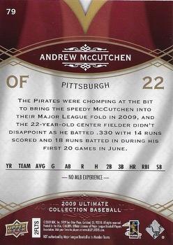 2009 Upper Deck Ultimate Collection #79 Andrew McCutchen Back