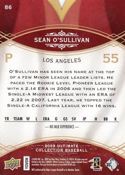 2009 Upper Deck Ultimate Collection #86 Sean O'Sullivan Back