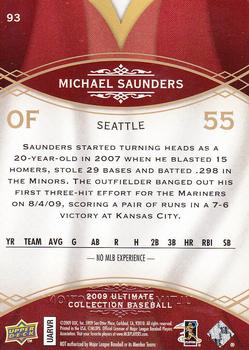 2009 Upper Deck Ultimate Collection #93 Michael Saunders Back