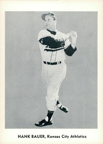 1960 Jay Publishing Kansas City Athletics Set A #NNO Hank Bauer Front