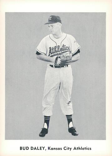1960 Jay Publishing Kansas City Athletics Set A #NNO Bud Daley Front