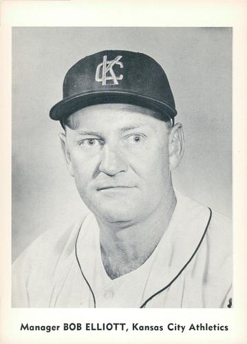 1960 Jay Publishing Kansas City Athletics Set A #NNO Bob Elliott Front