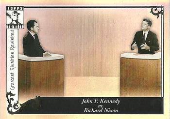 2010 Topps Tribute #GR-95 John F. Kennedy vs. Richard Nixon Front