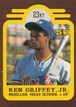 1991 Bleachers 23KT Ken Griffey Jr. #1 Ken Griffey Jr. Front