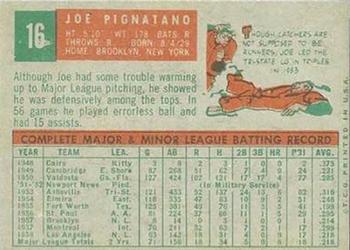 1959 Topps Venezuelan #16 Joe Pignatano Back
