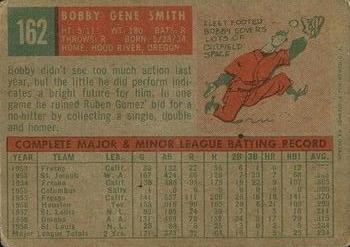 1959 Topps Venezuelan #162 Bobby G. Smith Back