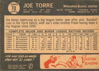 1964 Topps Venezuelan #70 Joe Torre Back