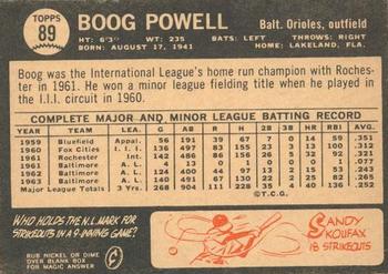 1964 Topps Venezuelan #89 Boog Powell Back
