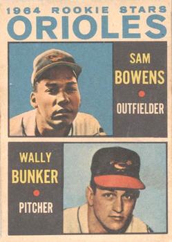 1964 Topps Venezuelan #201 Orioles 1964 Rookie Stars (Sam Bowens / Wally Bunker) Front