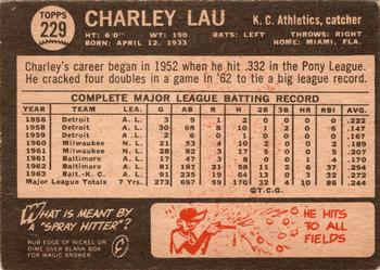 1964 Topps Venezuelan #229 Charley Lau Back