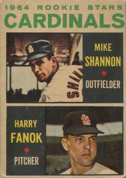 1964 Topps Venezuelan #262 Cardinals 1964 Rookie Stars (Mike Shannon / Harry Fanok) Front