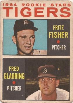 1964 Topps Venezuelan #312 Tigers 1964 Rookie Stars (Fritz Fisher / Fred Gladding) Front