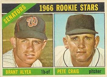 1966 Topps Venezuelan #11 Senators 1966 Rookie Stars (Brant Alyea / Pete Craig) Front
