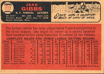1966 Topps Venezuelan #117 Jake Gibbs Back