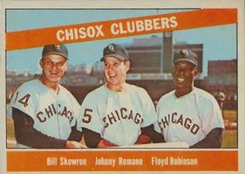 1966 Topps Venezuelan #199 ChiSox Clubbers (Bill Skowron / Johnny Romano / Floyd Robinson) Front