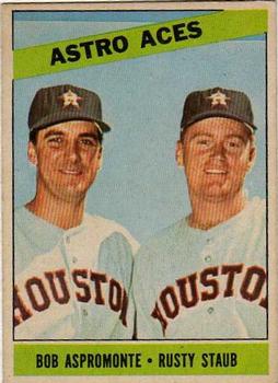 1966 Topps Venezuelan #273 Astro Aces (Bob Aspromonte / Rusty Staub) Front