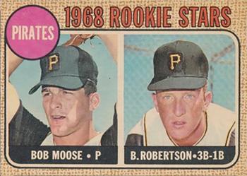 1968 Topps Venezuelan #36 Pirates 1968 Rookie Stars (Bob Moose / Bob Robertson) Front