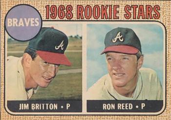 1968 Topps Venezuelan #76 Braves 1968 Rookie Stars (Jim Britton / Ron Reed) Front