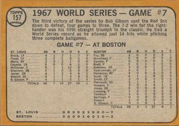 1968 Topps Venezuelan #157 World Series Game #7 - St. Louis Wins It! Back
