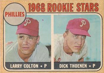 1968 Topps Venezuelan #348 Phillies 1968 Rookie Stars (Larry Colton / Dick Thoenen) Front