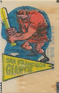 1961 Topps - Magic Rub-Offs #NNO San Francisco Giants Front