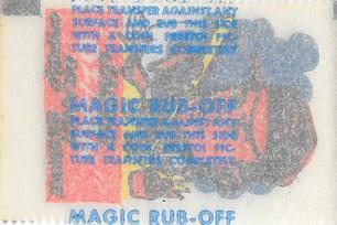 1961 Topps - Magic Rub-Offs #NNO Jackie Brandt Back