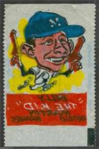 1961 Topps - Magic Rub-Offs #NNO Billy Martin Front