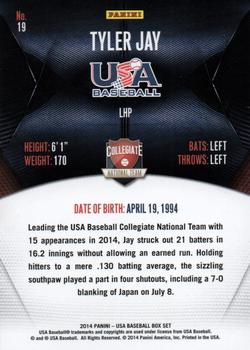 2014 Panini USA Baseball #19 Tyler Jay Back