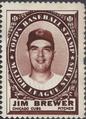 1961 Topps - Stamps #NNO Jim Brewer Front