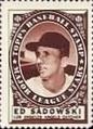 1961 Topps - Stamps #NNO Ed Sadowski Front