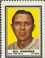 1962 Topps - Stamps #NNO Gil Hodges Front