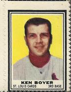 1962 Topps - Stamps #NNO Ken Boyer Front