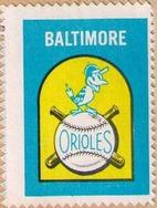 1962 Topps - Stamps #NNO Baltimore Orioles Logo Front