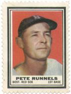 1962 Topps - Stamps #NNO Pete Runnels Front