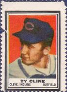 1962 Topps - Stamps #NNO Ty Cline Front