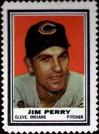 1962 Topps - Stamps #NNO Jim Perry Front