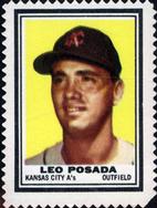 1962 Topps - Stamps #NNO Leo Posada Front