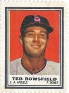 1962 Topps - Stamps #NNO Ted Bowsfield Front