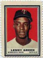 1962 Topps - Stamps #NNO Lenny Green Front