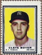 1962 Topps - Stamps #NNO Clete Boyer Front