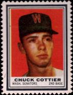 1962 Topps - Stamps #NNO Chuck Cottier Front