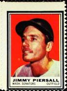 1962 Topps - Stamps #NNO Jimmy Piersall Front