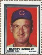 1962 Topps - Stamps #NNO Barney Schultz Front