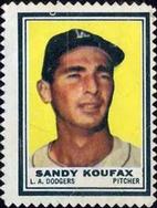 1962 Topps - Stamps #NNO Sandy Koufax Front