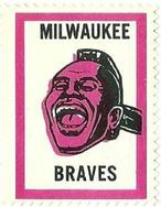1962 Topps - Stamps #NNO Milwaukee Braves Logo Front