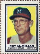 1962 Topps - Stamps #NNO Roy McMillan Front