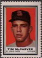 1962 Topps - Stamps #NNO Tim McCarver Front