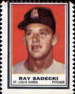 1962 Topps - Stamps #NNO Ray Sadecki Front