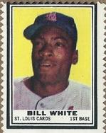1962 Topps - Stamps #NNO Bill White Front